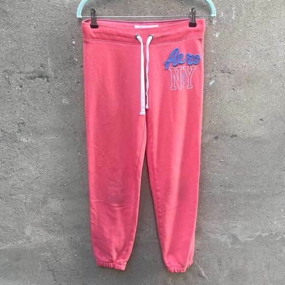 Y2K Pink Low-Rise Aeropostale Joggers - Picture 1 of 6